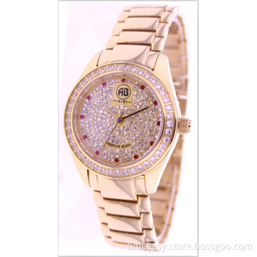 2014 Stainless Steel Wrist Watch with Sapphire Glass for Lady